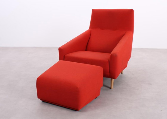 Image 1 of Sancal Soul fauteuil + poef rood