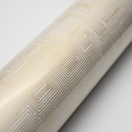 Image 1 of Alain Le Foll & Cuno Fischer × Rosenthal Studio-Line porseleinen vaas Duo Goud Mcm