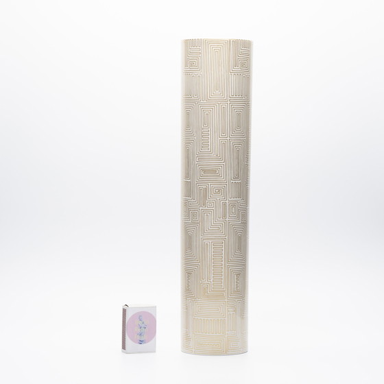 Image 1 of Alain Le Foll & Cuno Fischer × Rosenthal Studio-Line porseleinen vaas Duo Goud Mcm