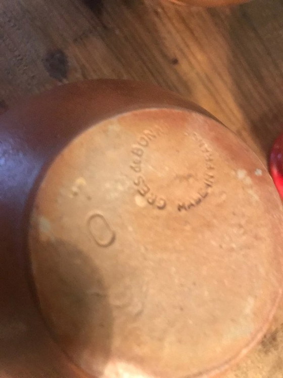 Image 1 of Aardewerk Bakjes Uit Frankrijk (Gesigneerd)