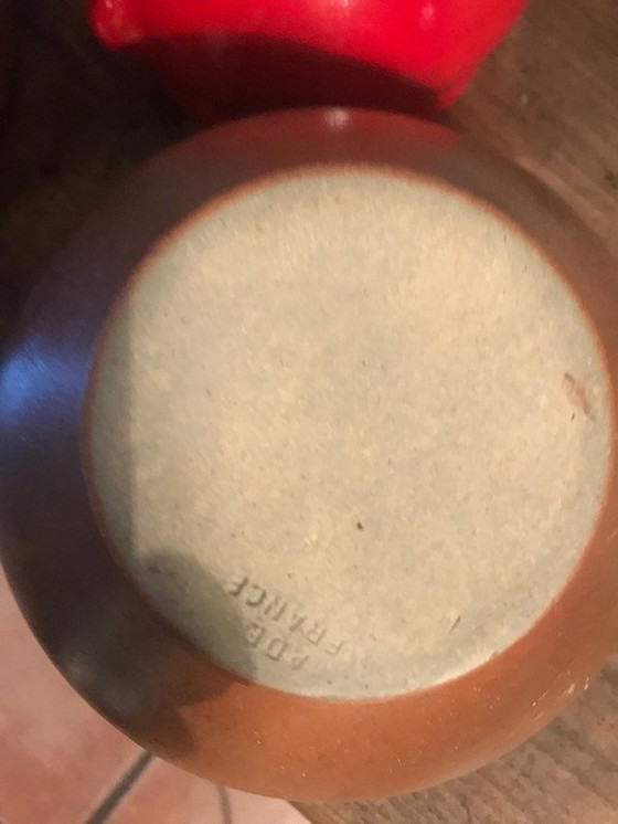 Image 1 of Aardewerk Bakjes Uit Frankrijk (Gesigneerd)