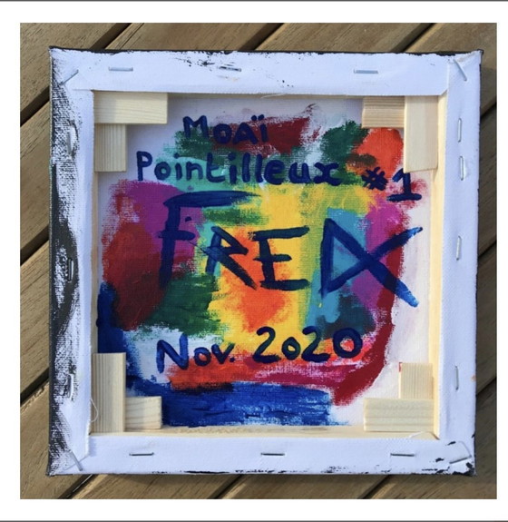 Image 1 of Acryl op Moai frame Formaat 20X20Cm