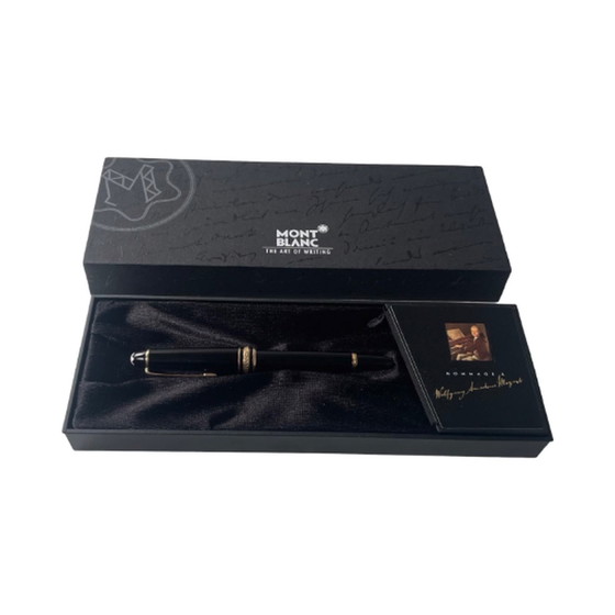 Image 1 of Mont Blanc - Hommage a Mozart - Vulpen model 114 - Origineel, inclusief papieren en geschenkverpakking - 14k