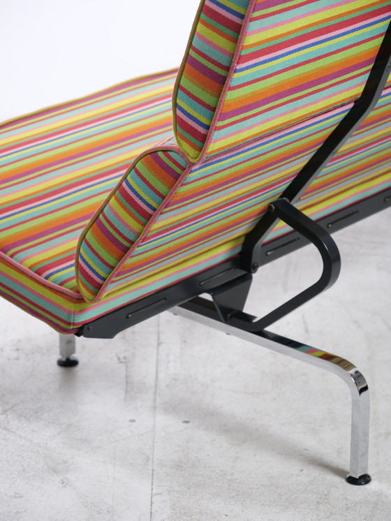 Image 1 of Sofa Compact Eames Vitra Alexander Girard Miller Stripe Stof