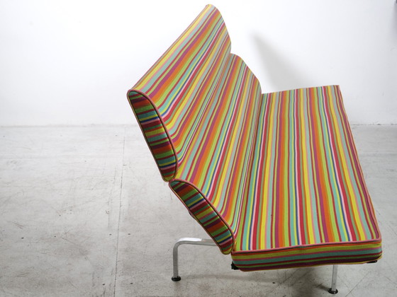 Image 1 of Sofa Compact Eames Vitra Alexander Girard Miller Stripe Stof