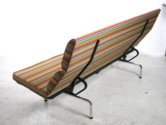 Image 1 of Sofa Compact Eames Vitra Alexander Girard Miller Stripe Stof