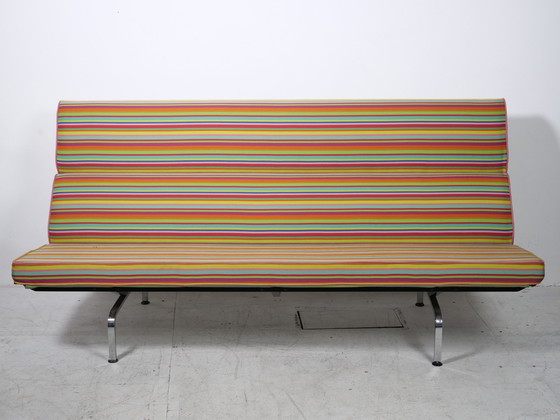 Image 1 of Sofa Compact Eames Vitra Alexander Girard Miller Stripe Stof