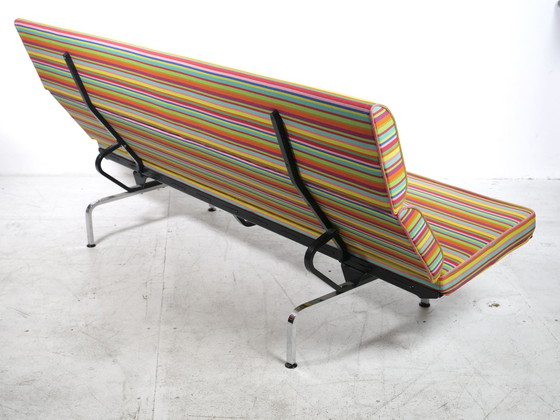 Image 1 of Sofa Compact Eames Vitra Alexander Girard Miller Stripe Stof