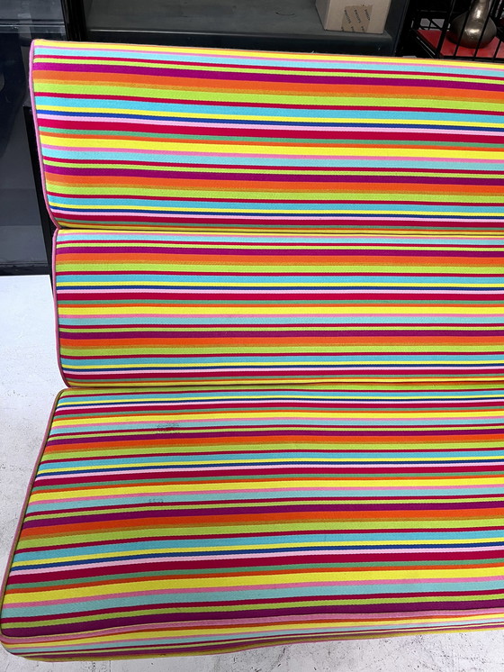 Image 1 of Sofa Compact Eames Vitra Alexander Girard Miller Stripe Stof