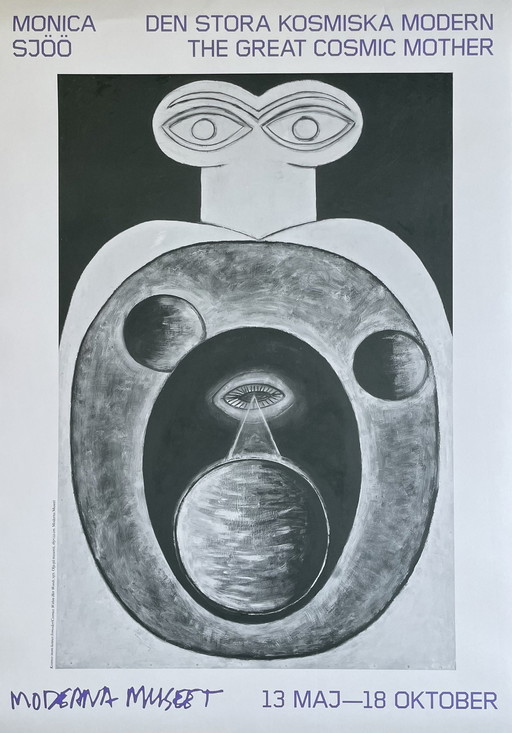 Monica Sjöö (1938-2005), Kosmos Inim Hennes Livmoderl Kosmos in haar schoot,1971