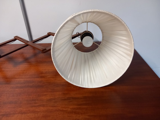 Image 1 of Vintage Houten Schaarlamp 