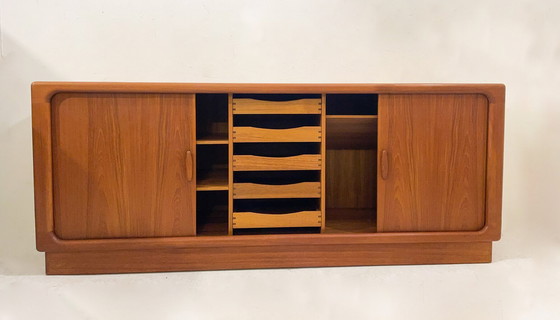 Image 1 of Mid-Century dressoir met jaloeziedeuren, Dyrlund - Denemarken - 1960S