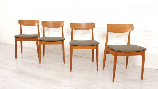 Set Van 4 Eetkamerstoelen | Casala | Teak | Gerestaureerd