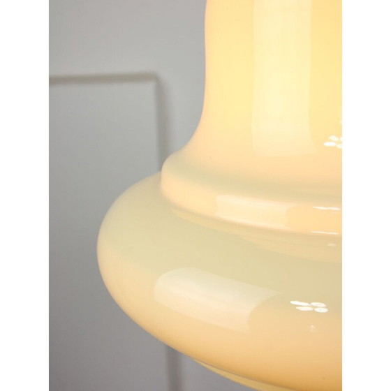 Image 1 of Vintage hanglamp van messing en glas, Italië