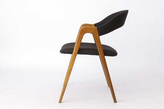 Image 1 of Vintage fauteuil 1960S - Duitsland, Fabrikant Wk Möbel, Kersenhout