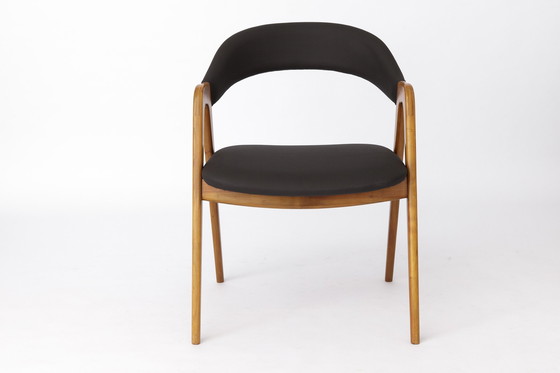 Image 1 of Vintage fauteuil 1960S - Duitsland, Fabrikant Wk Möbel, Kersenhout