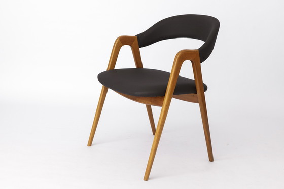 Image 1 of Vintage fauteuil 1960S - Duitsland, Fabrikant Wk Möbel, Kersenhout