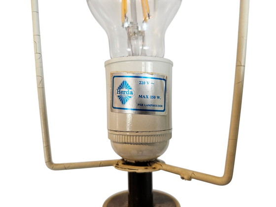 Image 1 of Herda Holland - Hollywood Regency Stijl - Vloerlamp - Messing - 70's