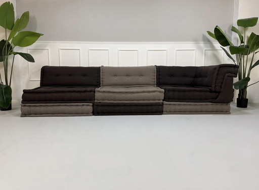 Roche Bobois Mah Jong Designer Sofa Stoffen Bank Handgemaakt