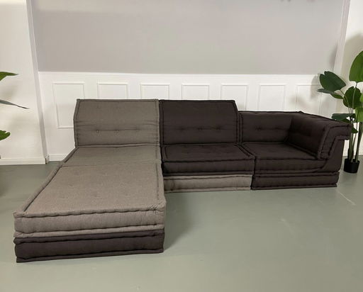 Roche Bobois Mah Jong Designer Sofa Stoffen Bank Handgemaakt