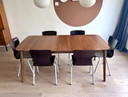 Deens Design Teak Uitschuiftafel