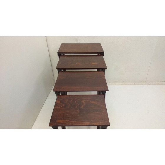 Image 1 of Vintage houten nesttafels van Thonet, 1900