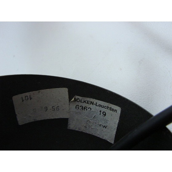 Image 1 of Vintage dubbele glazen hanglamp van Solken, 1970