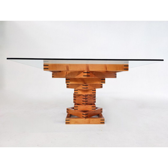 Image 1 of Mid century "Metaphora" salontafel door Massimo et Lella Vignelli voor Martinelli Luce