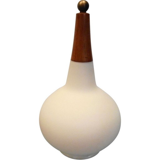 Vintage opaline lamp van Max Ingrand, 1970