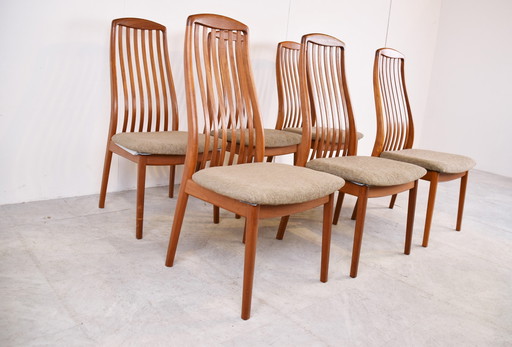 6x Preben Schou eetkamerstoelen