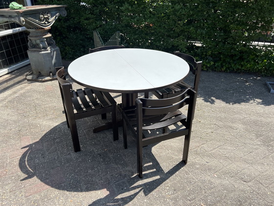 Image 1 of Thonet coulissentafel, jaren zeventig