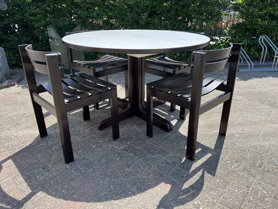 Image 1 of Thonet coulissentafel, jaren zeventig