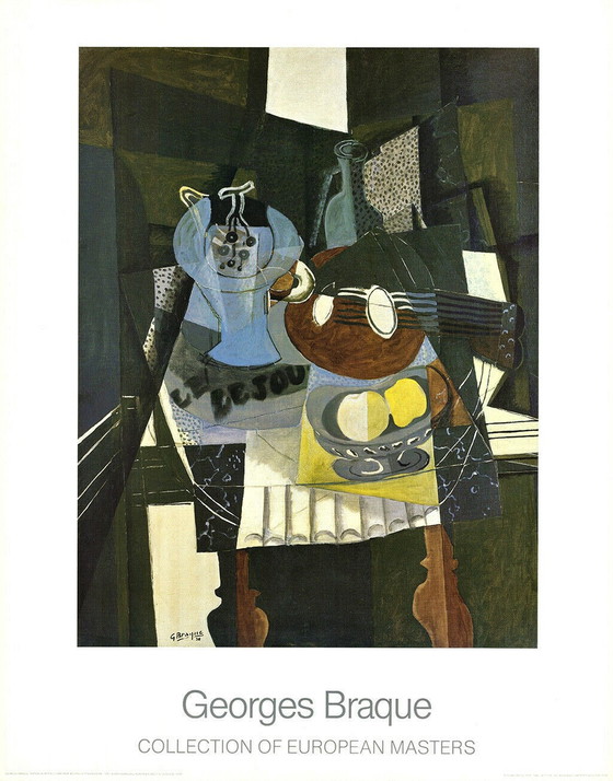 Image 1 of Georges Braque - Nature Morte -  kleurenoffset uit 1930