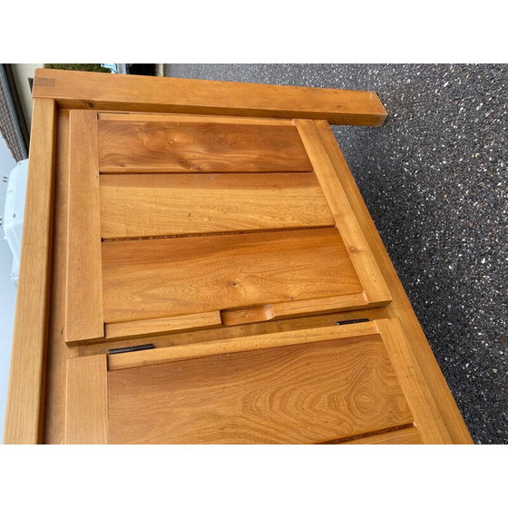 Image 1 of Vintage massief iepenhouten dressoir, 1970