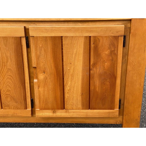 Image 1 of Vintage massief iepenhouten dressoir, 1970