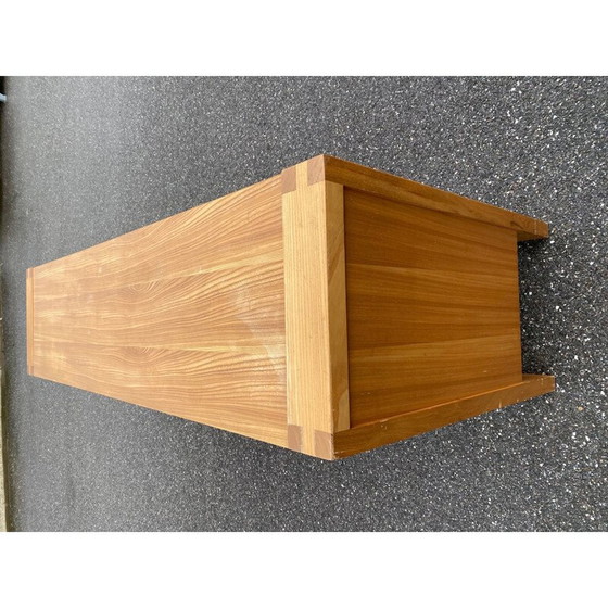 Image 1 of Vintage massief iepenhouten dressoir, 1970