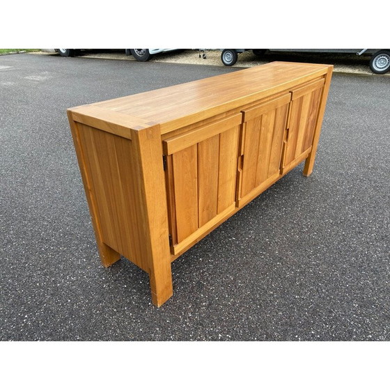 Image 1 of Vintage massief iepenhouten dressoir, 1970