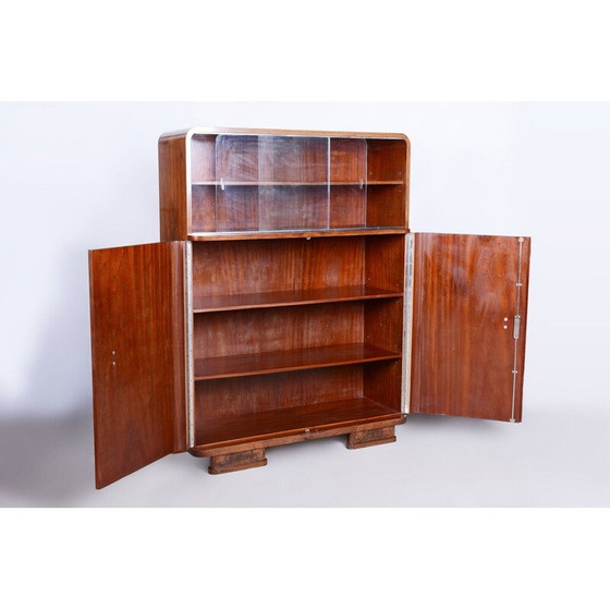 Image 1 of Vintage Art Deco walnoten dressoir door J. Halabala voor UP Zavody, Tsjecho-Slowakije 1930