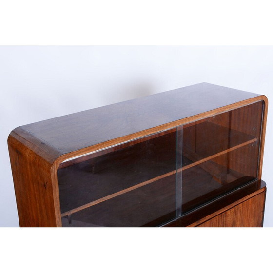 Image 1 of Vintage Art Deco walnoten dressoir door J. Halabala voor UP Zavody, Tsjecho-Slowakije 1930