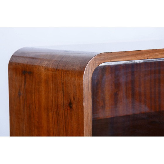 Image 1 of Vintage Art Deco walnoten dressoir door J. Halabala voor UP Zavody, Tsjecho-Slowakije 1930