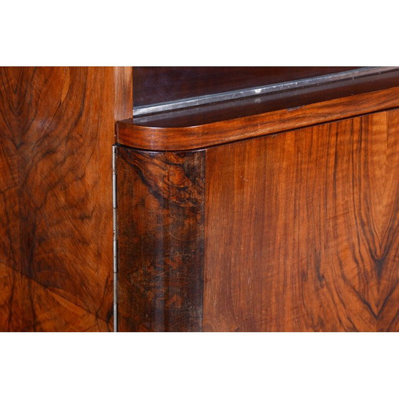 Image 1 of Vintage Art Deco walnoten dressoir door J. Halabala voor UP Zavody, Tsjecho-Slowakije 1930