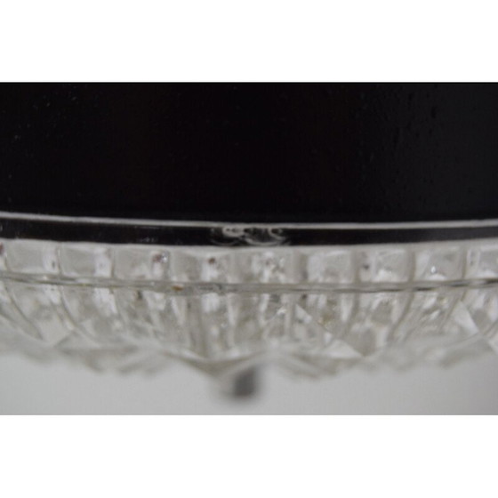 Image 1 of Vintage glazen en metalen hanglamp van Jilove Decina, Tsjecho-Slowakije 1960