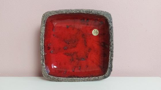 Image 1 of 2X Fat Lava Schaal Door Jan Van Erp Jaren 60.