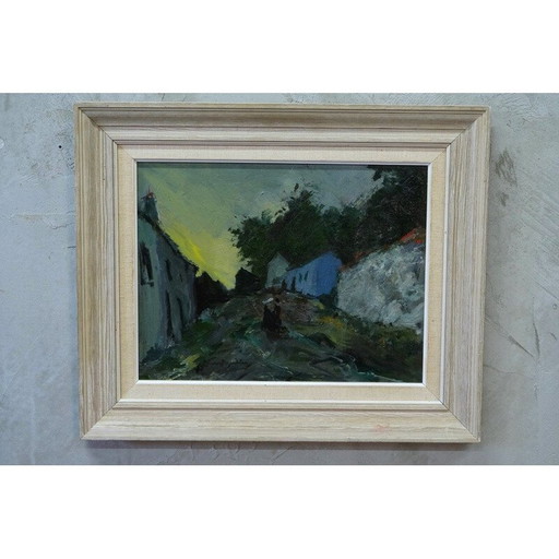 Zweeds modern schilderij van Arne Aspelin, jaren 1960