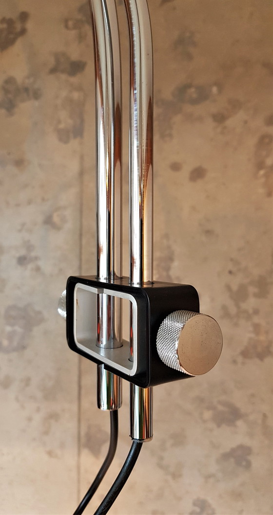 Image 1 of Dijkstra Vintage dubbelboog vloerlamp