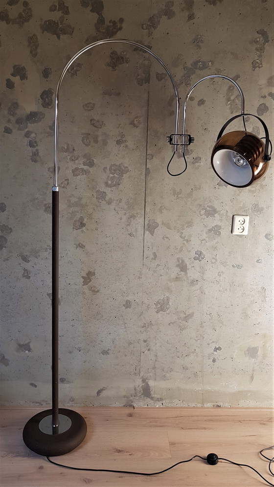 Image 1 of Dijkstra Vintage dubbelboog vloerlamp