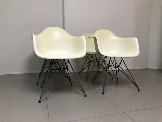 Image 1 of 4x Vitra DAR eetkamerstoelen