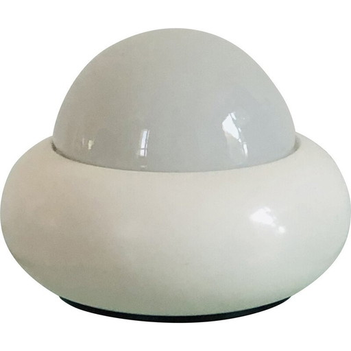 Vintage witte Ufo lamp model c359 van Luci Illuminazione, Italië 1970