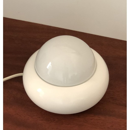 Vintage witte Ufo lamp model c359 van Luci Illuminazione, Italië 1970