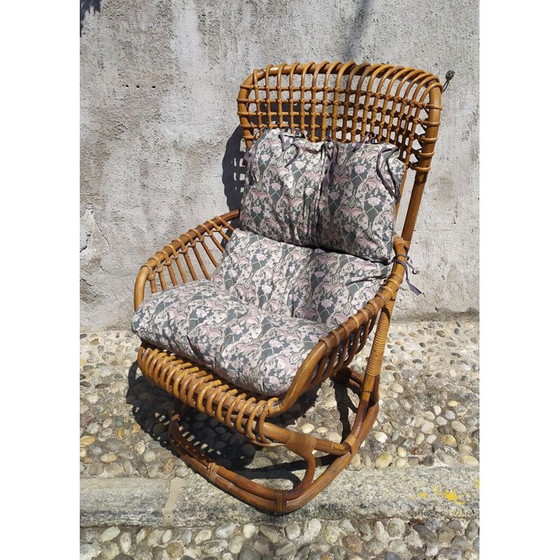 Image 1 of Vintage Bp4 rieten fauteuil van Tito Agnoli voor Pierantonio Bonacina, 1959